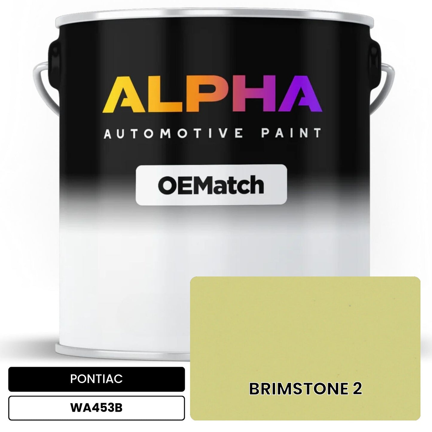 PONTIAC BRIMSTONE 2 WA453B OEMatch Basecoat