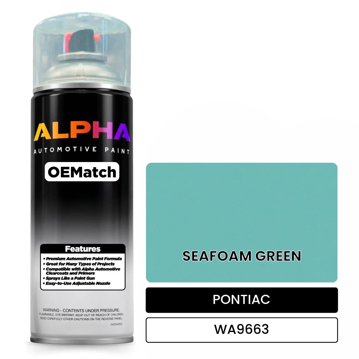 PONTIAC SEAFOAM GREEN WA9663 OEMatch Automotive Spraycan The Spray pontiac-seafoam-green-wa9663-oematch-automotive-spraycan-the-spray