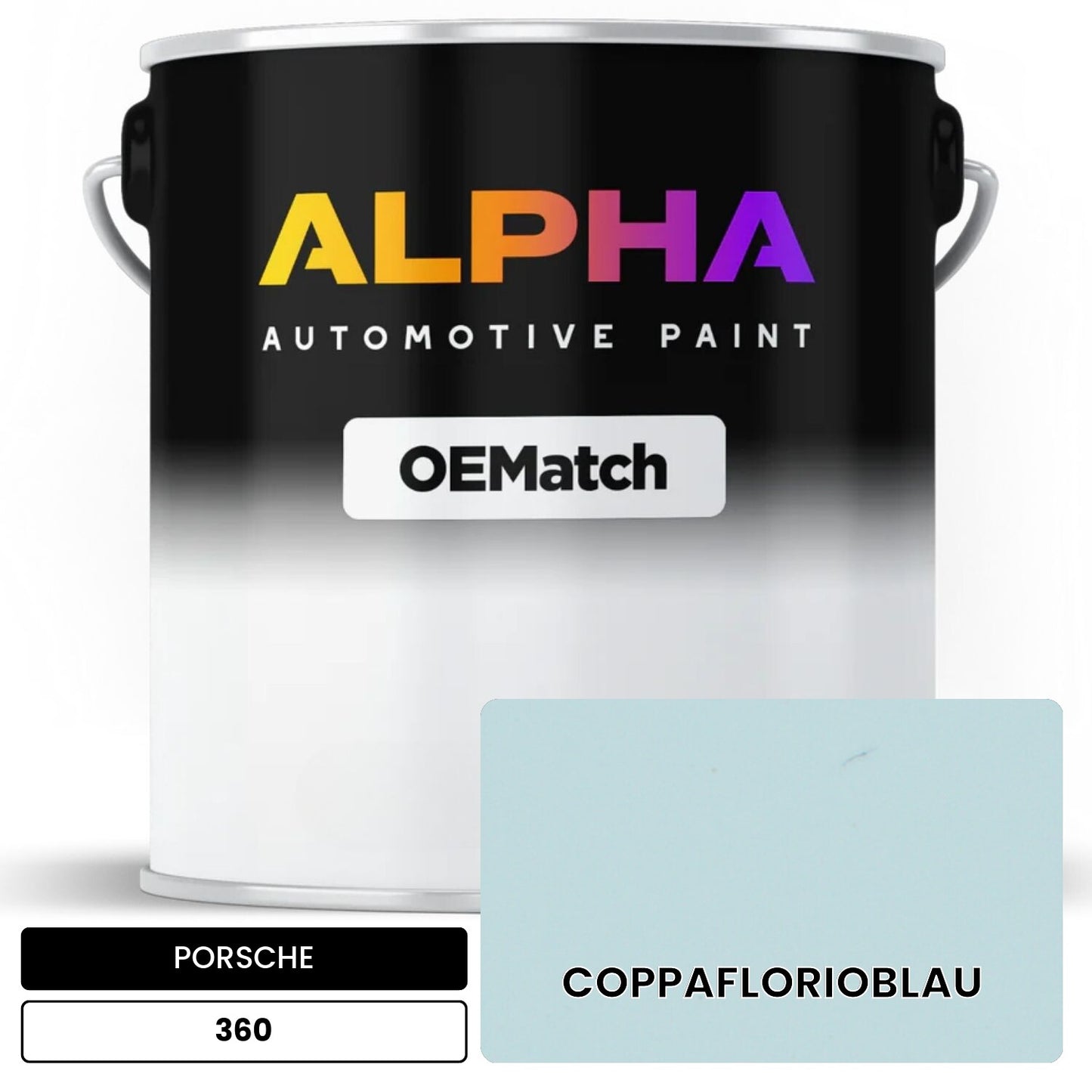 PORSCHE Coppaflorio Blue 360 OEMatch Basecoat