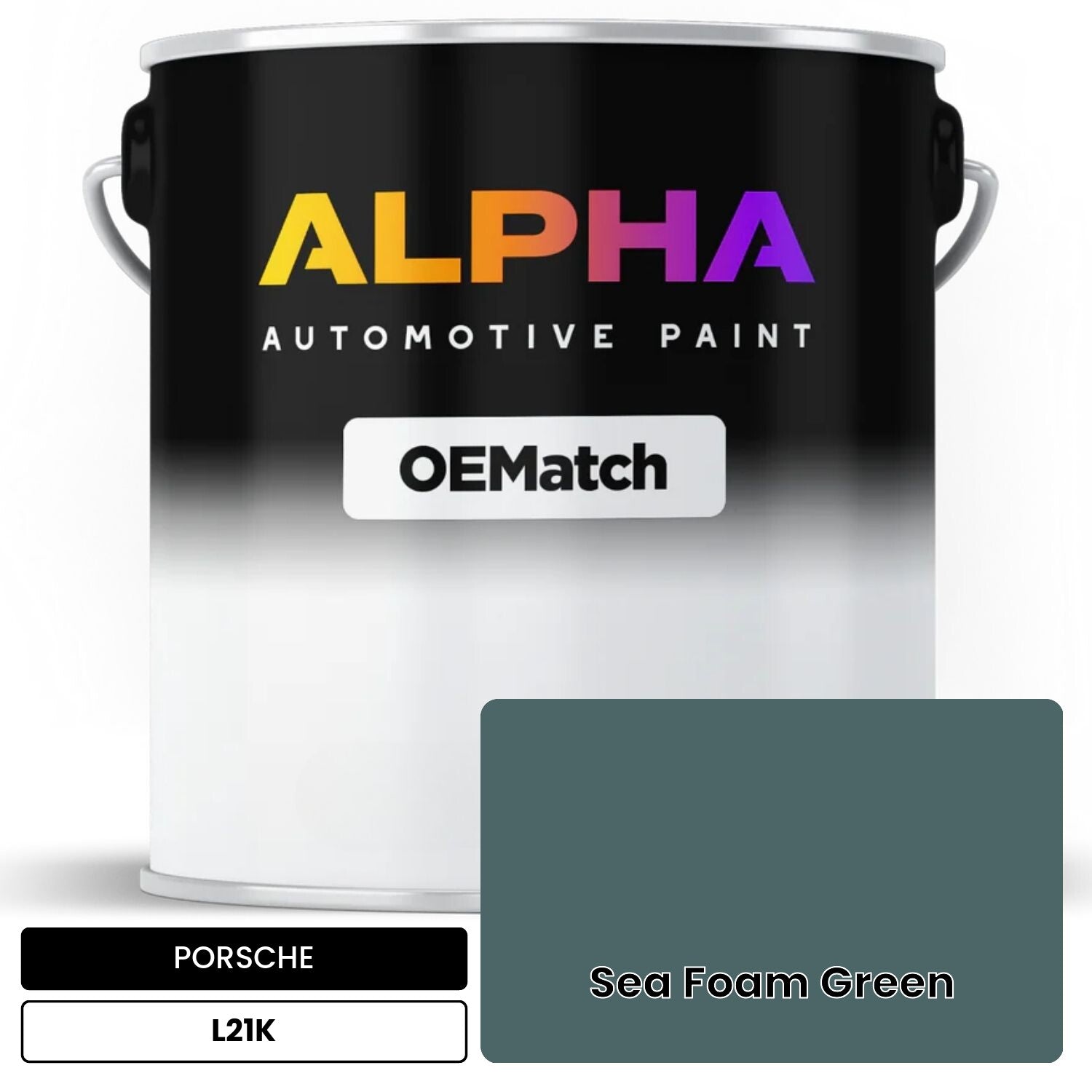 PORSCHE SEA FOAM GREEN M. L21K / 21K | OEMatch Basecoat – The