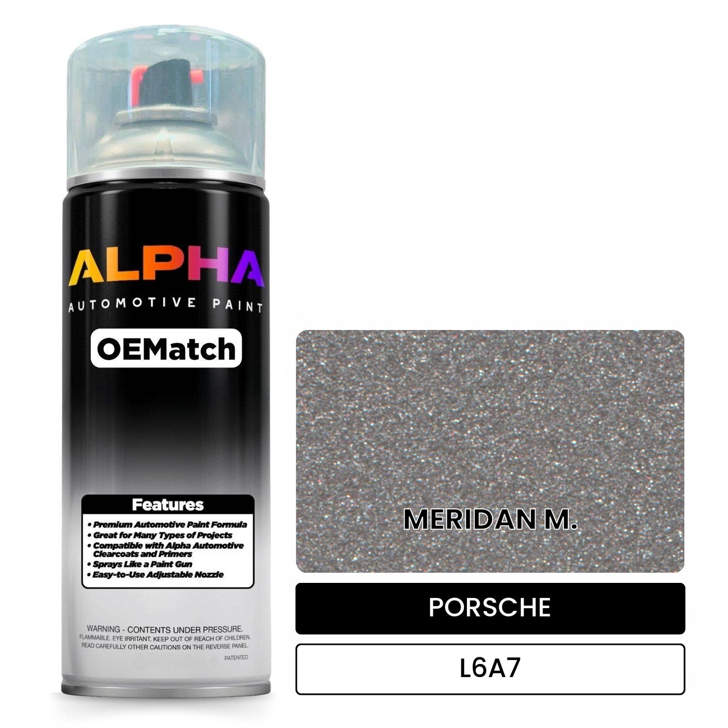 PORSCHE Meridian Metallic L6A7 OEMatch Spraycan