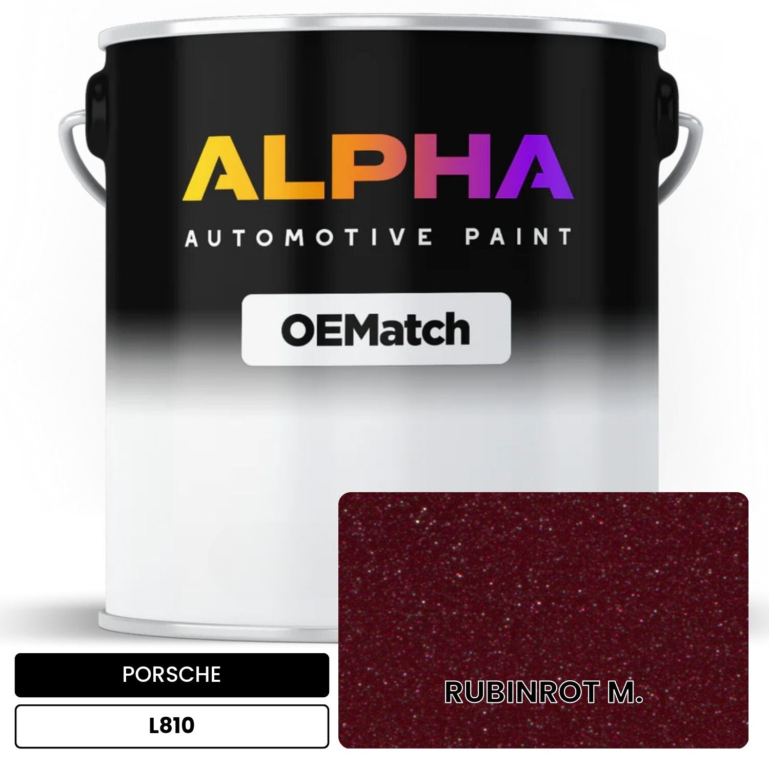 CODE-RED 北欧メロハー PORSCHE Ruby Red Metallic L810 | OEMatch Automotive Basecoat – The