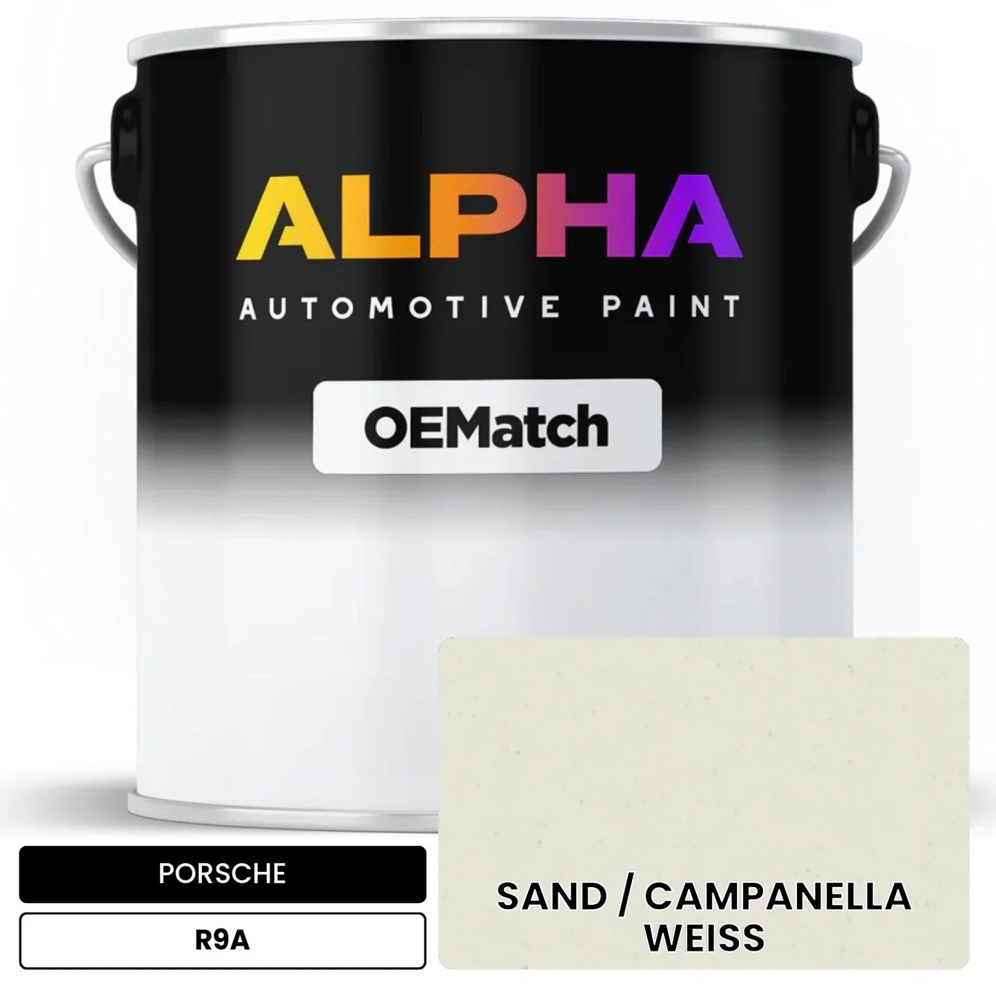 PORSCHE Sand White R9A OEMatch Basecoat