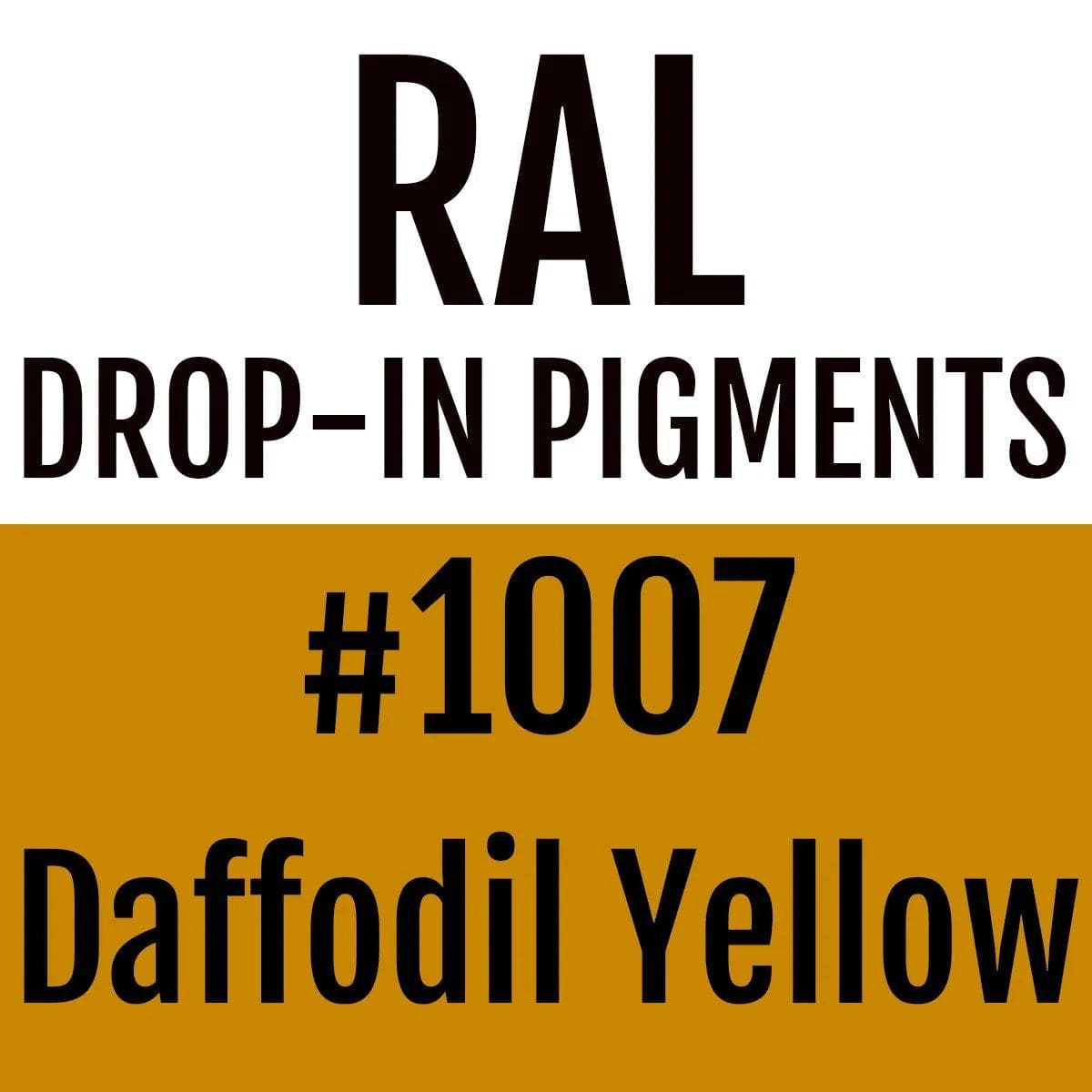 RAL #1007 Daffodil Yellow Drop-In Pigment | Liquid Wrap or Bedliner - The Spray Source - Alpha Pigments