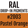 RAL #2003 Pastel Orange Drop-In Pigment | Liquid Wrap or Bedliner