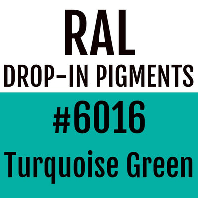RAL #6016 Turquoise Green Drop-In Pigment | Liquid Wrap or Bedliner - The Spray Source - Alpha Pigments