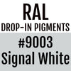 RAL #9003 Signal White Drop-In Pigment | Liquid Wrap or Bedliner
