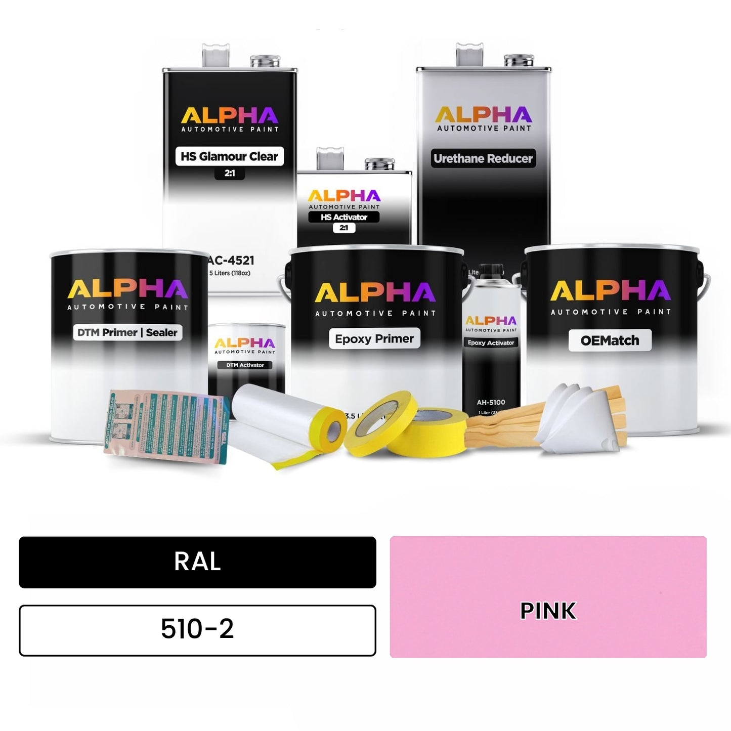 RAL PINK 510-2 OEMatch Vehicle Paint Kit