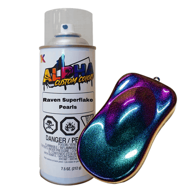 Raven Superflake Bike Paint Kit - The Spray Source - Alpha Pigments