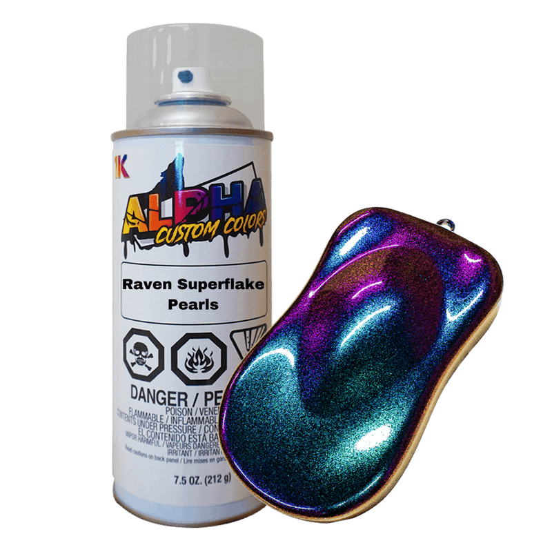 Raven Superflake Bike Paint Kit - The Spray Source - Alpha Pigments
