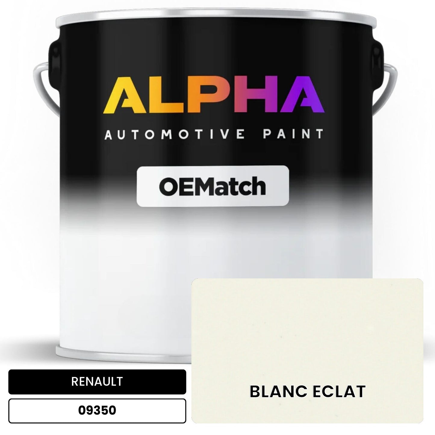 RENAULT BLANC ECLAT 09350 OEMatch Basecoat
