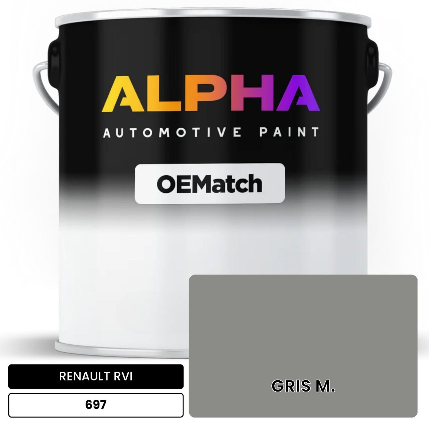 RENAULT RVI GRIS M. 697 OEMatch Basecoat