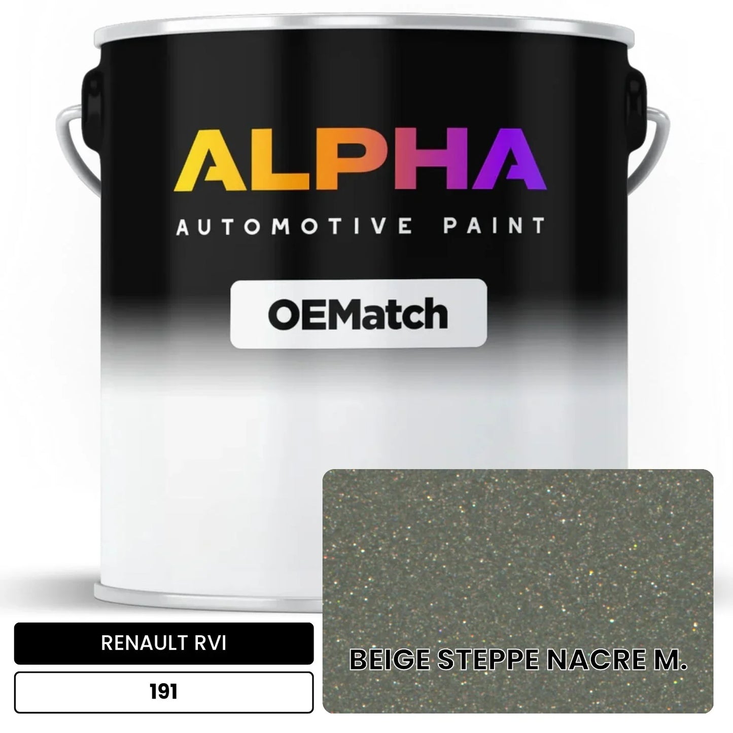 RENAULT RVI BEIGE STEPPE NACRE M. 191 OEMatch Basecoat