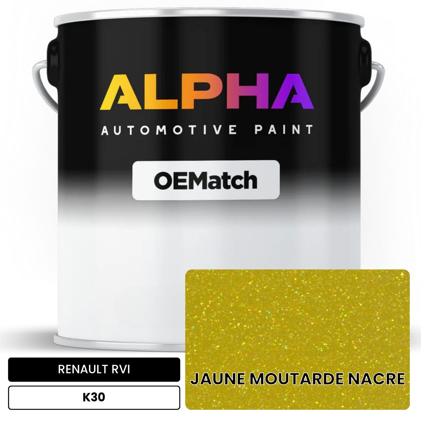 RENAULT RVI JAUNE MOUTARDE NACRE K30 OEMatch Basecoat