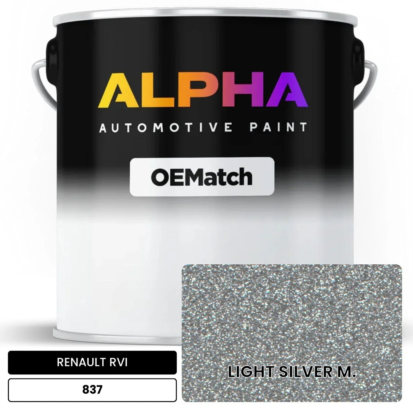 RENAULT RVI LIGHT SILVER M. 837 OEMatch Basecoat