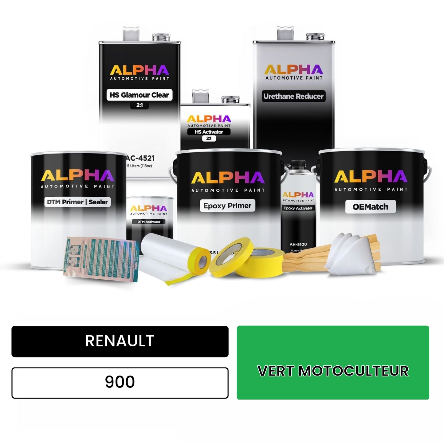 RENAULT VERT MOTOCULTEUR 900 OEMatch Vehicle Paint Kit