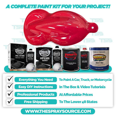 Rock It Red Car Kit (White Ground Coat) - The Spray Source - Tamco Paint