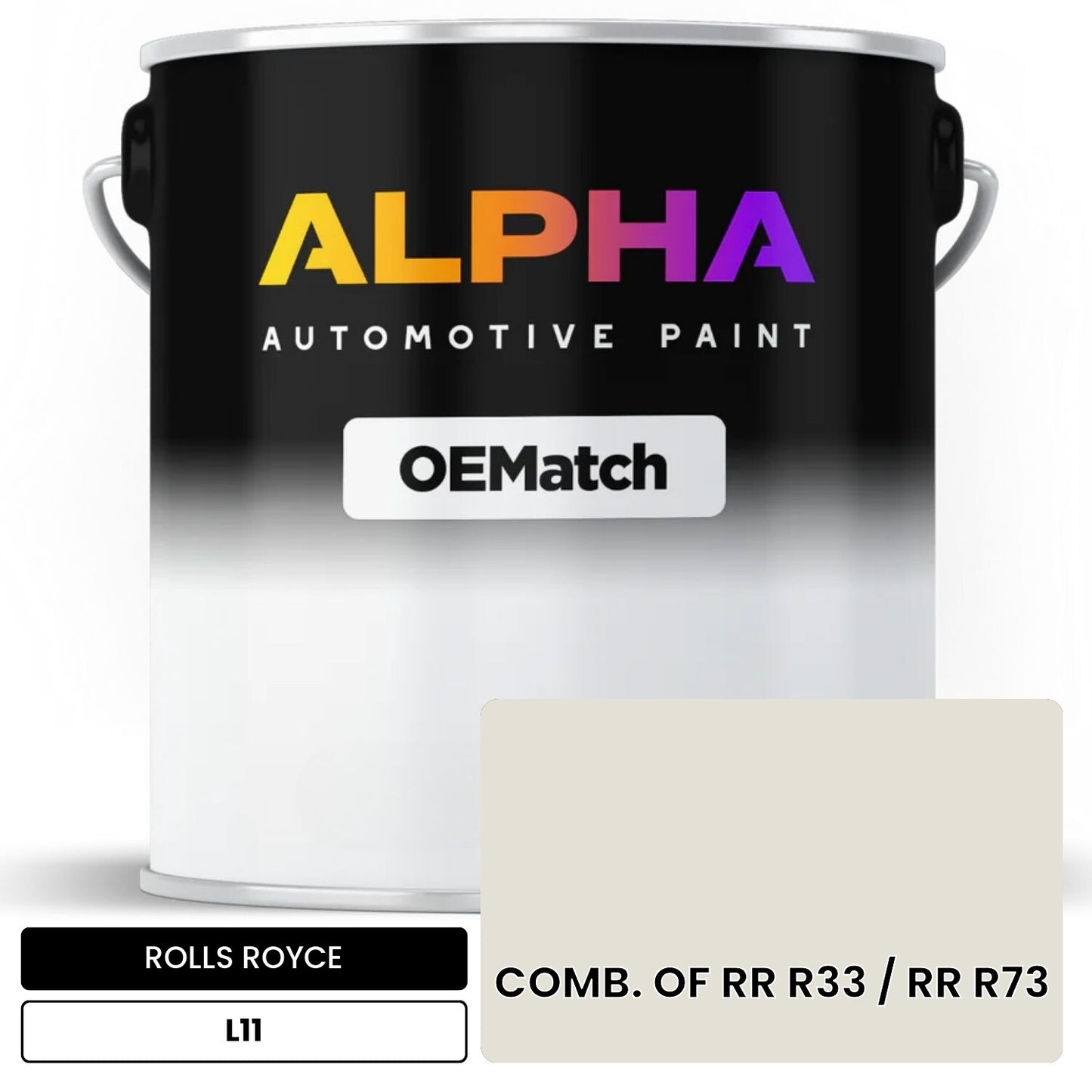 ROLLS ROYCE COMB. OF RR R33 / RR R73 L11 OEMatch Basecoat