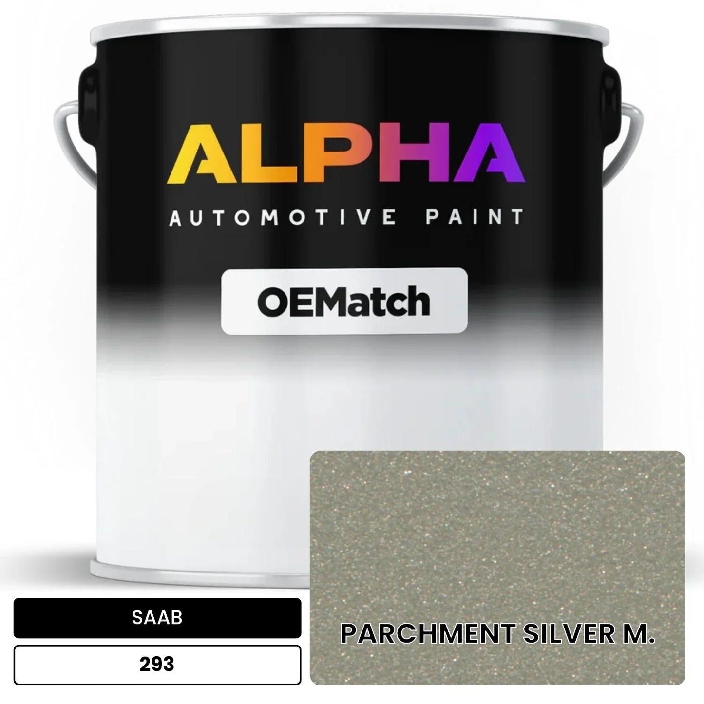 SAAB PARCHMENT SILVER M. 293 OEMatch Basecoat