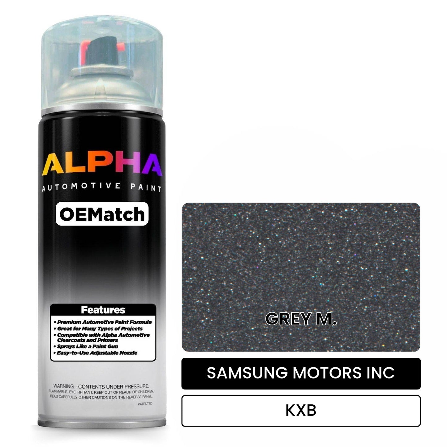 SAMSUNG MOTORS INC GREY M. KXB OEMatch Spraycan