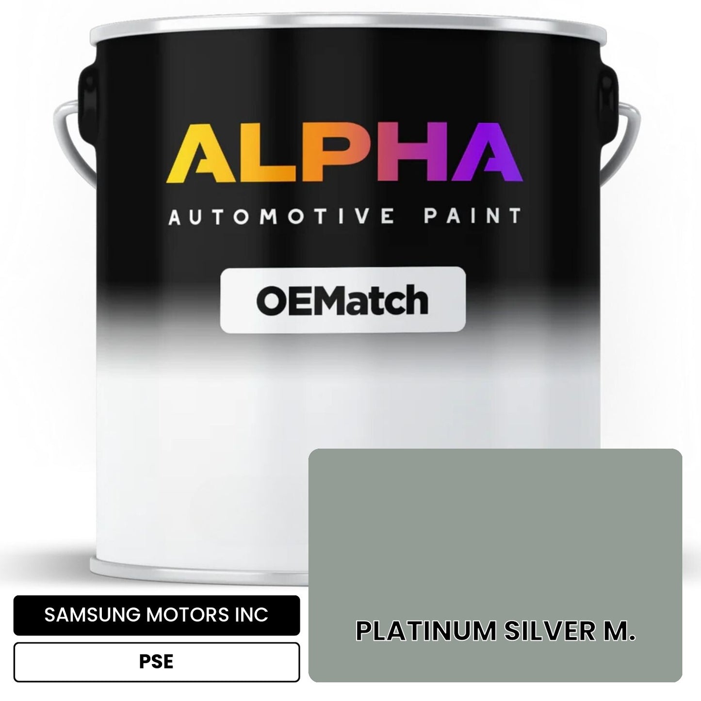 SAMSUNG MOTORS INC PLATINUM SILVER M. PSE OEMatch Basecoat