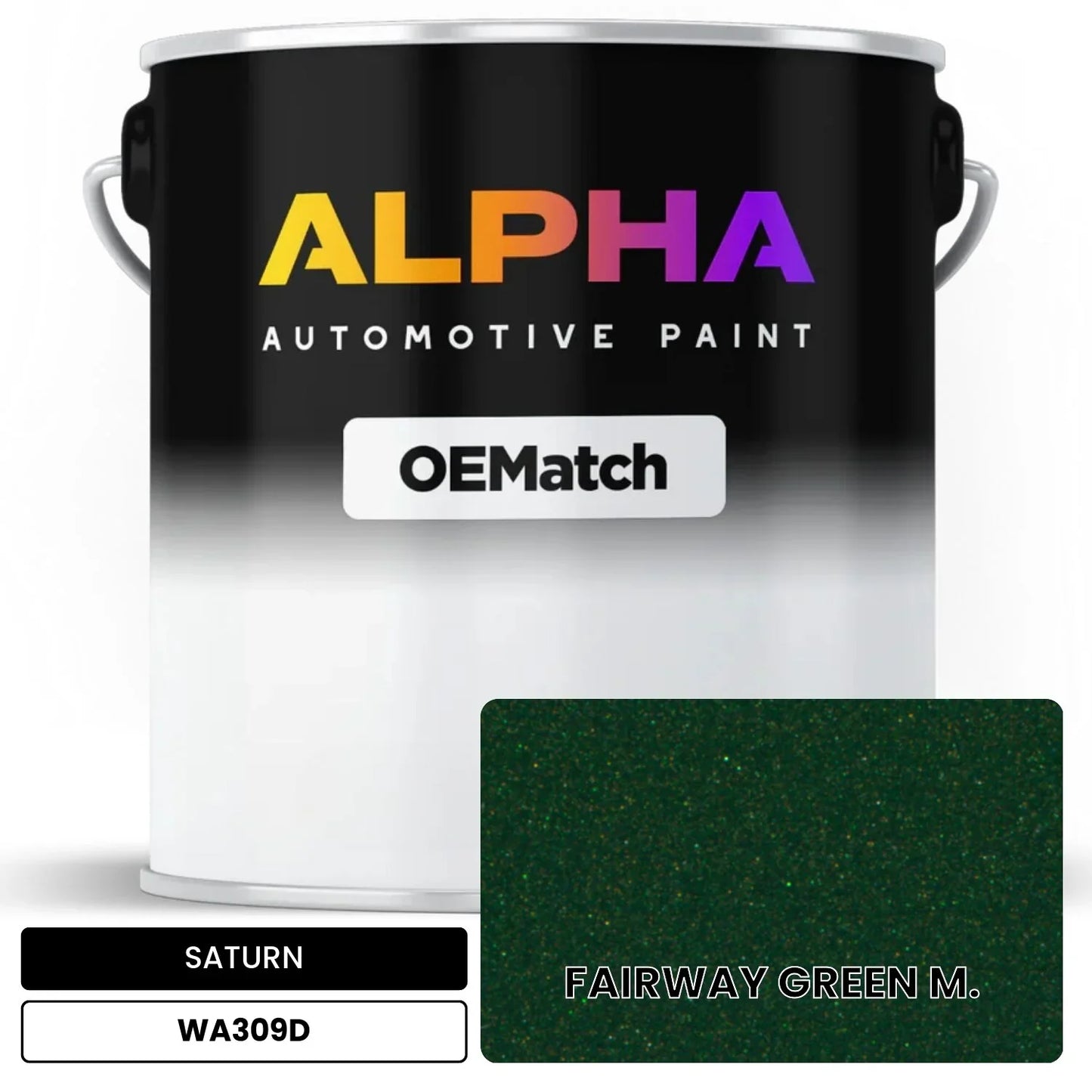 SATURN FAIRWAY GREEN M. WA309D OEMatch Basecoat