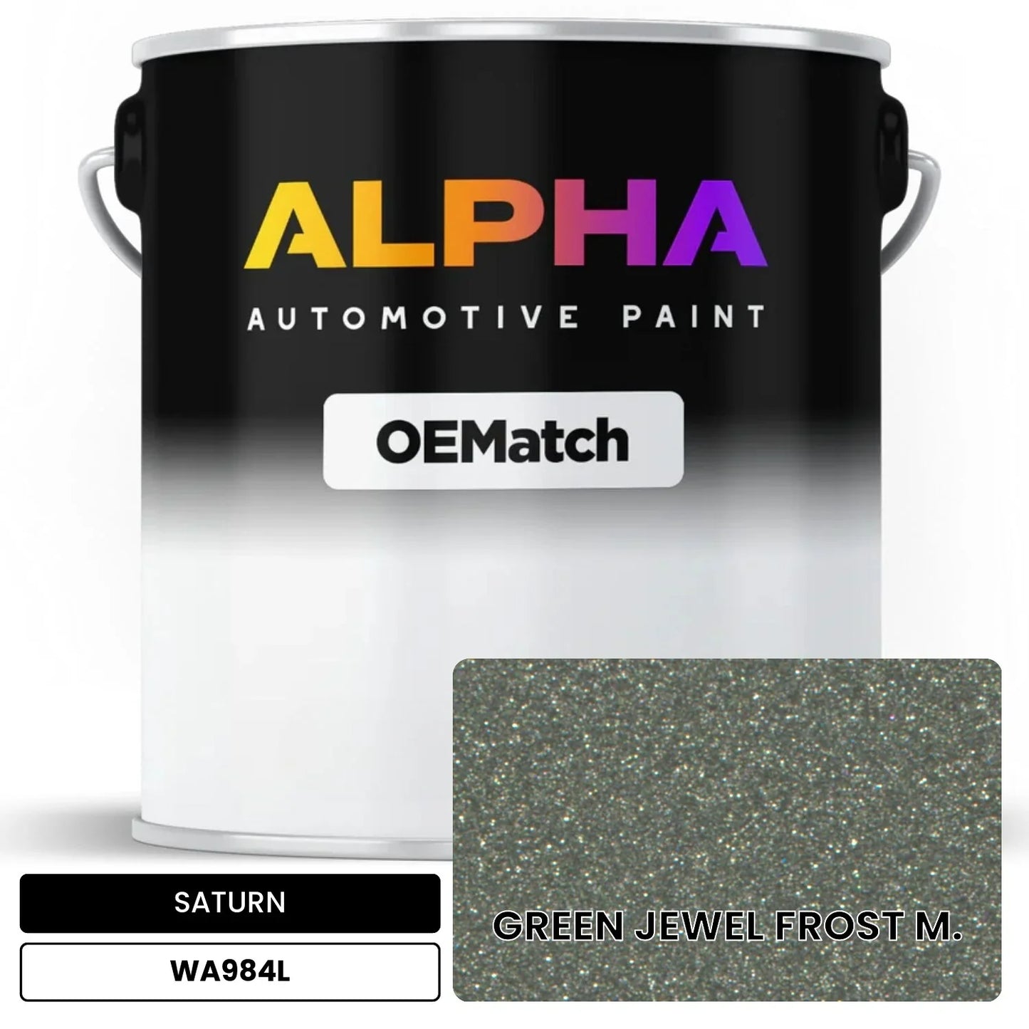 SATURN GREEN JEWEL FROST M. WA984L OEMatch Basecoat