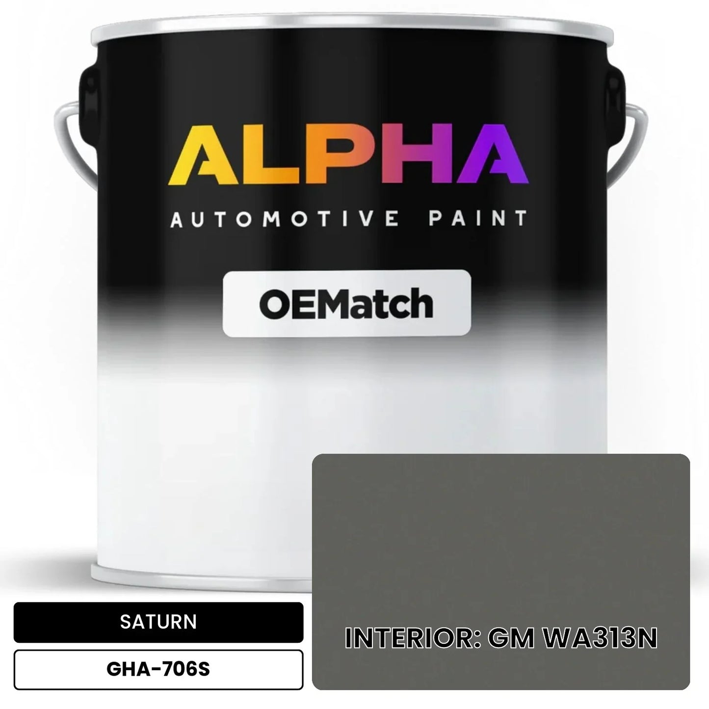 SATURN INTERIOR: GM WA313N GHA-706S OEMatch Basecoat