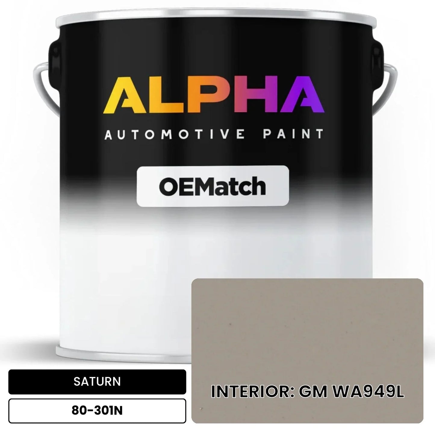 SATURN INTERIOR: GM WA949L 80-301N OEMatch Basecoat