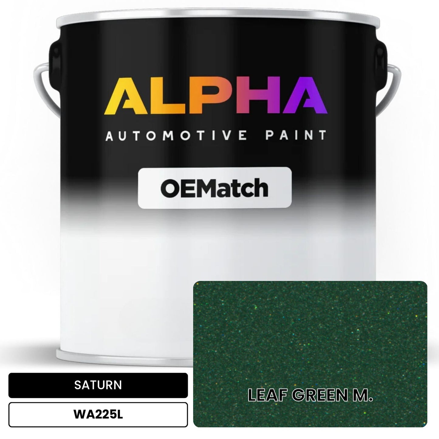 SATURN LEAF GREEN M. WA225L OEMatch Basecoat