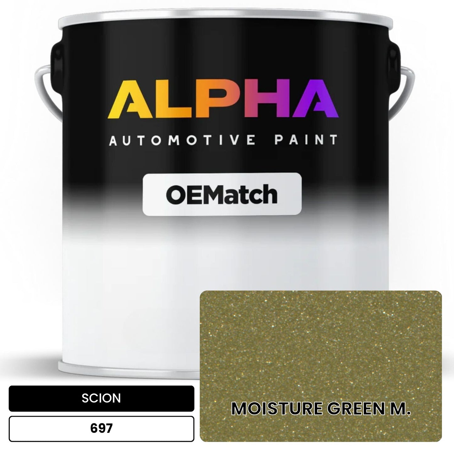 SCION MOISTURE GREEN M. 697 OEMatch Basecoat