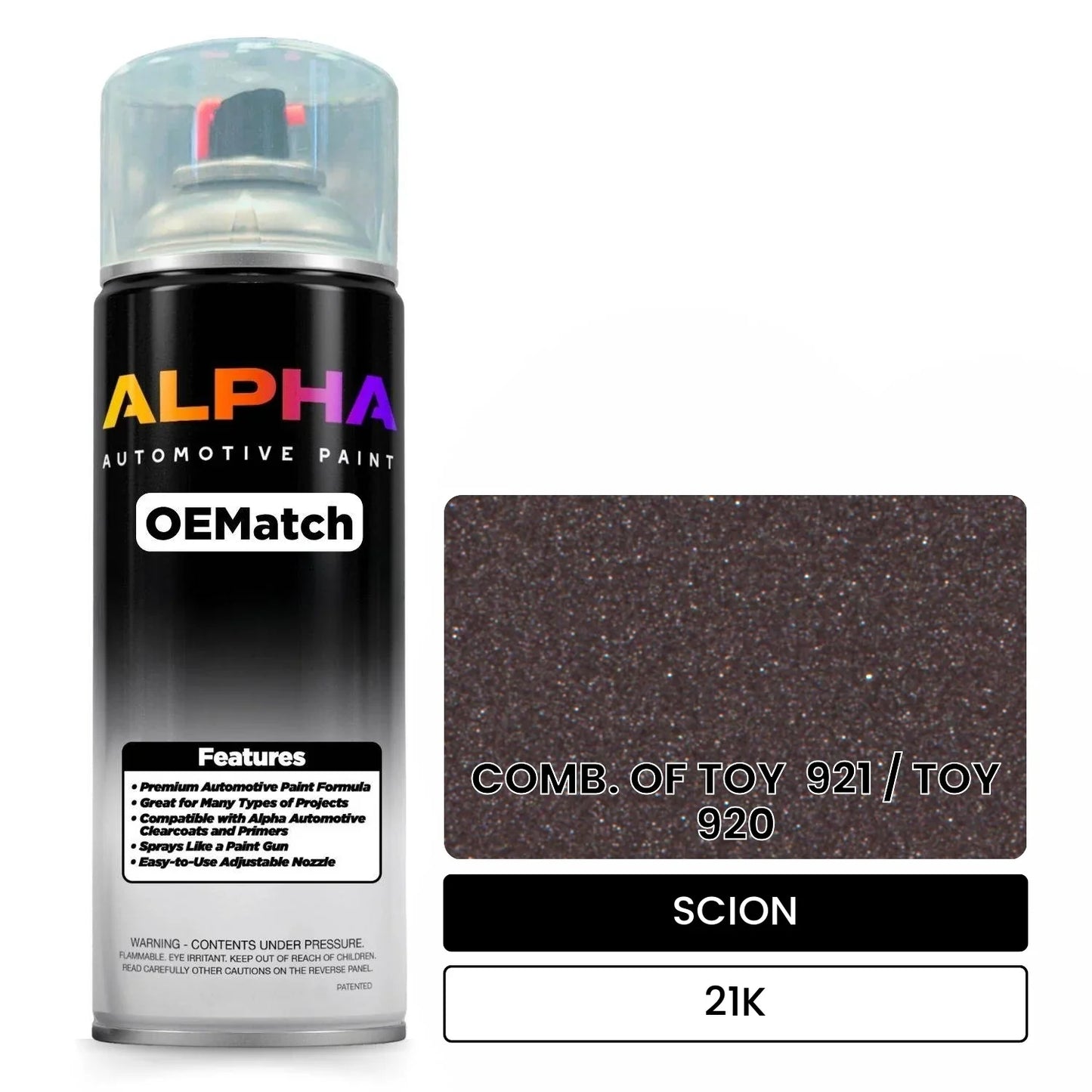 SCION COMB. OF TOY 921 / TOY 920 21K OEMatch Spraycan