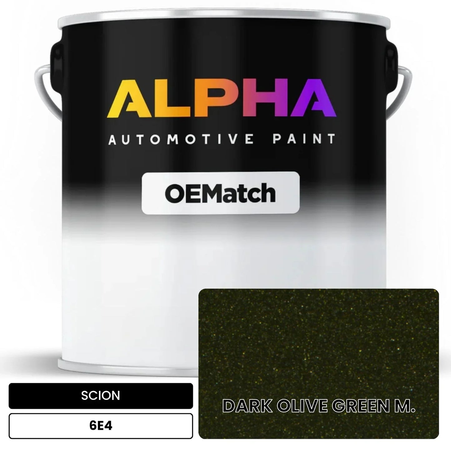 SCION DARK OLIVE GREEN M. 6E4 OEMatch Basecoat