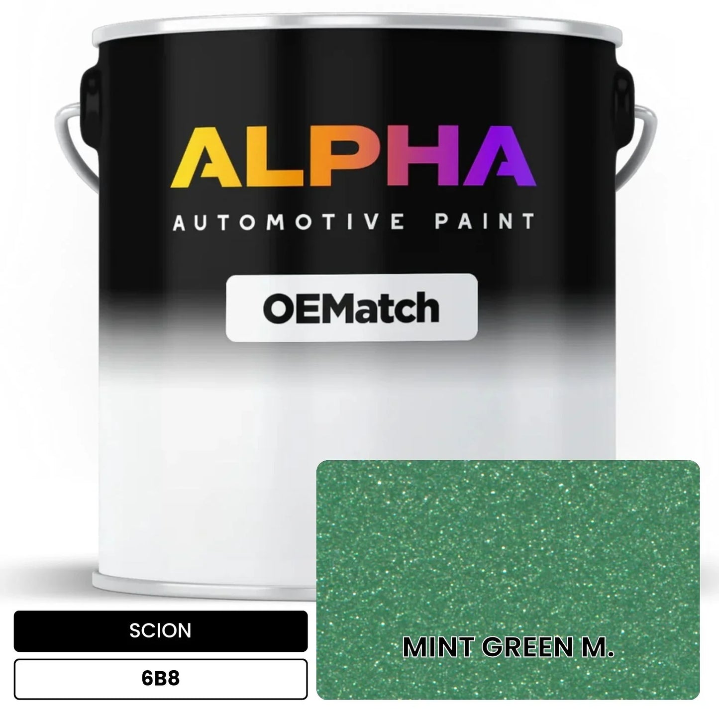 SCION MINT GREEN M. 6B8 OEMatch Basecoat