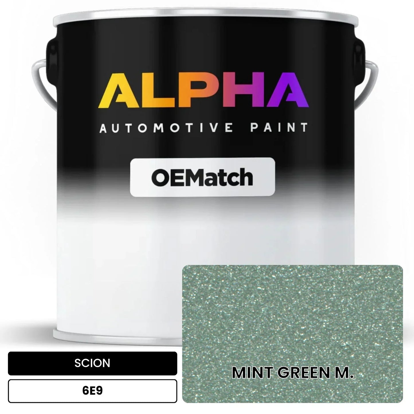 SCION MINT GREEN M. 6E9 OEMatch Basecoat