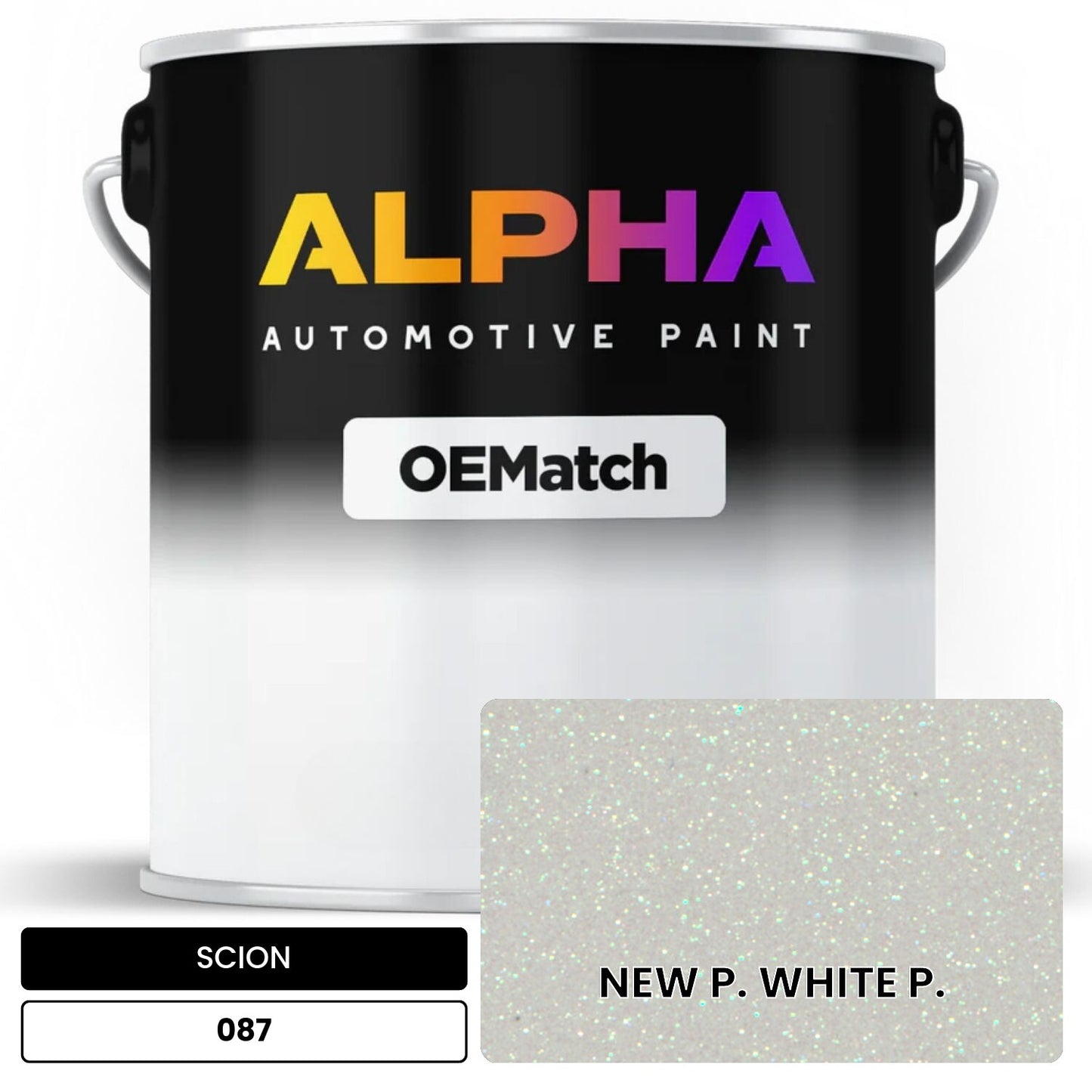 SCION NEW P. WHITE P. 087 OEMatch Basecoat