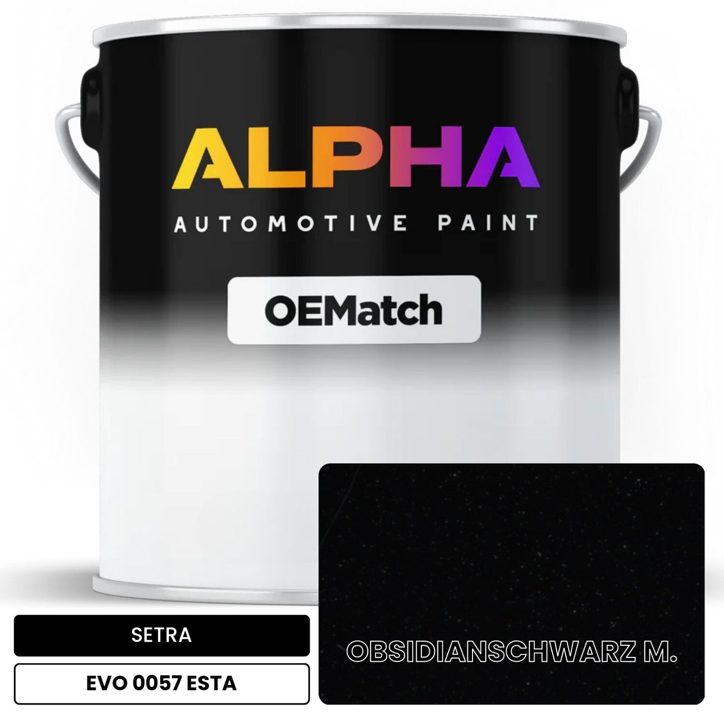 SETRA OBSIDIANSCHWARZ M. EVO 0057 ESTA OEMatch Basecoat