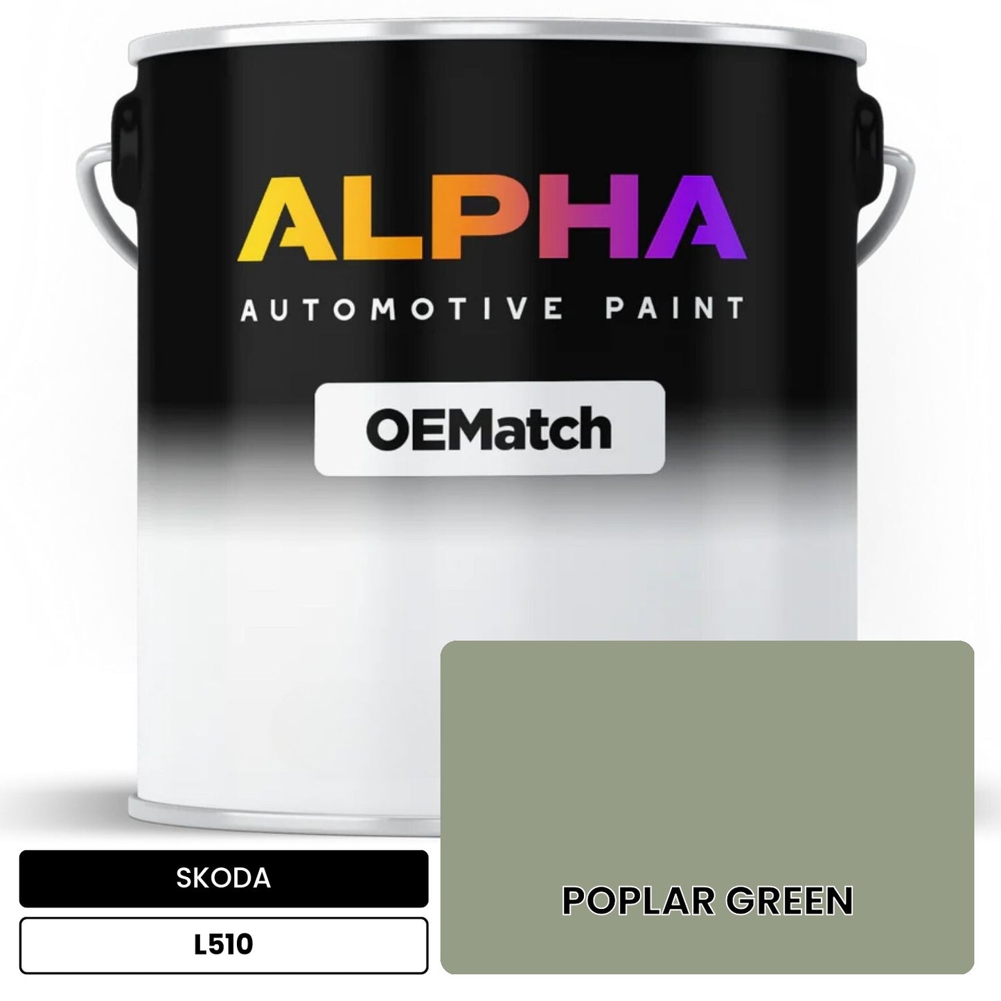 SKODA POPLAR GREEN L510 OEMatch Basecoat
