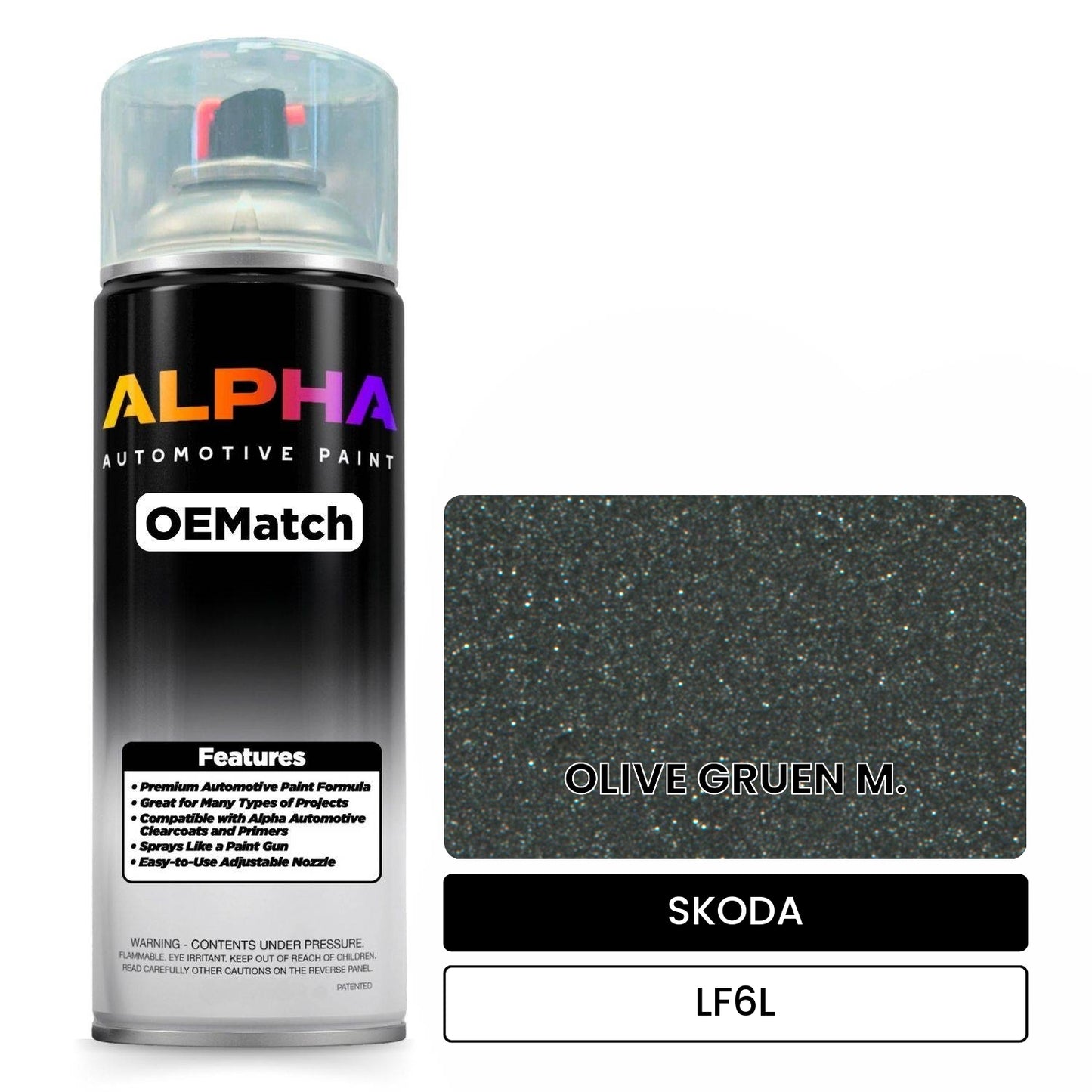SKODA OLIVE GRUEN M. LF6L OEMatch Spraycan