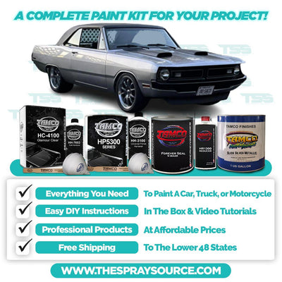 Slick Silver Metallic Car Kit (Grey Ground Coat) - The Spray Source - Tamco Paint