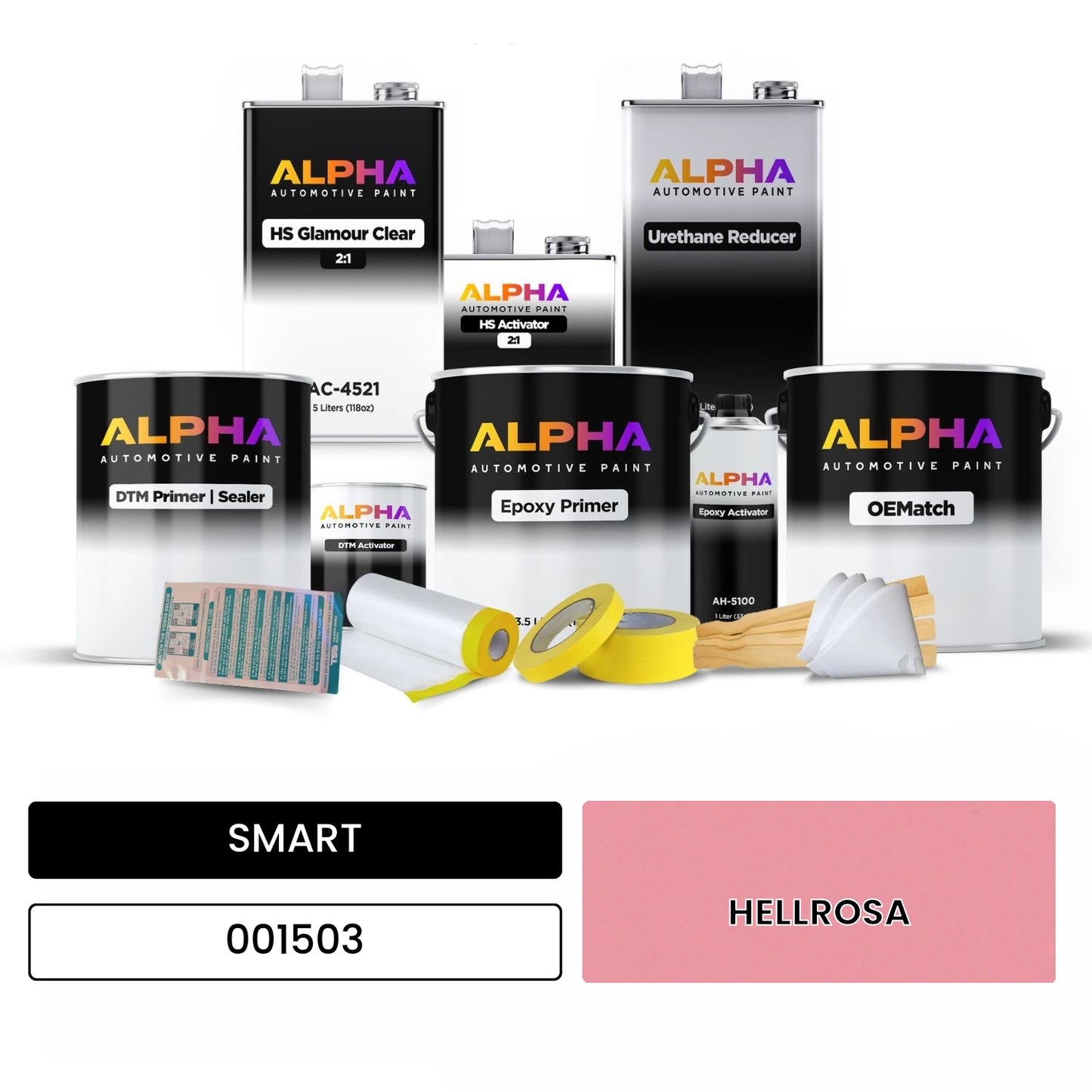 SMART HELLROSA 001503 OEMatch Vehicle Paint Kit