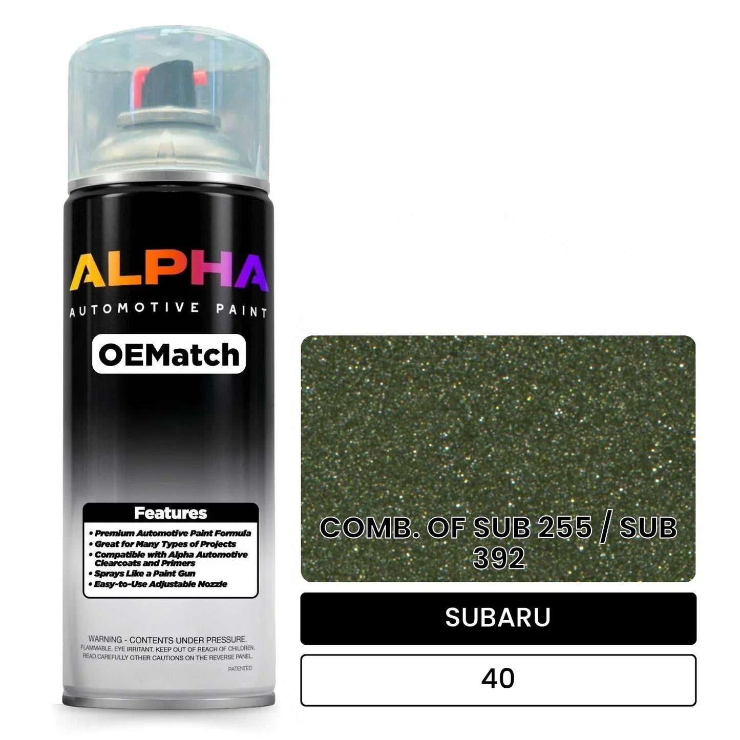 SUBARU COMB. OF SUB 255 / SUB 392 40 OEMatch Spraycan