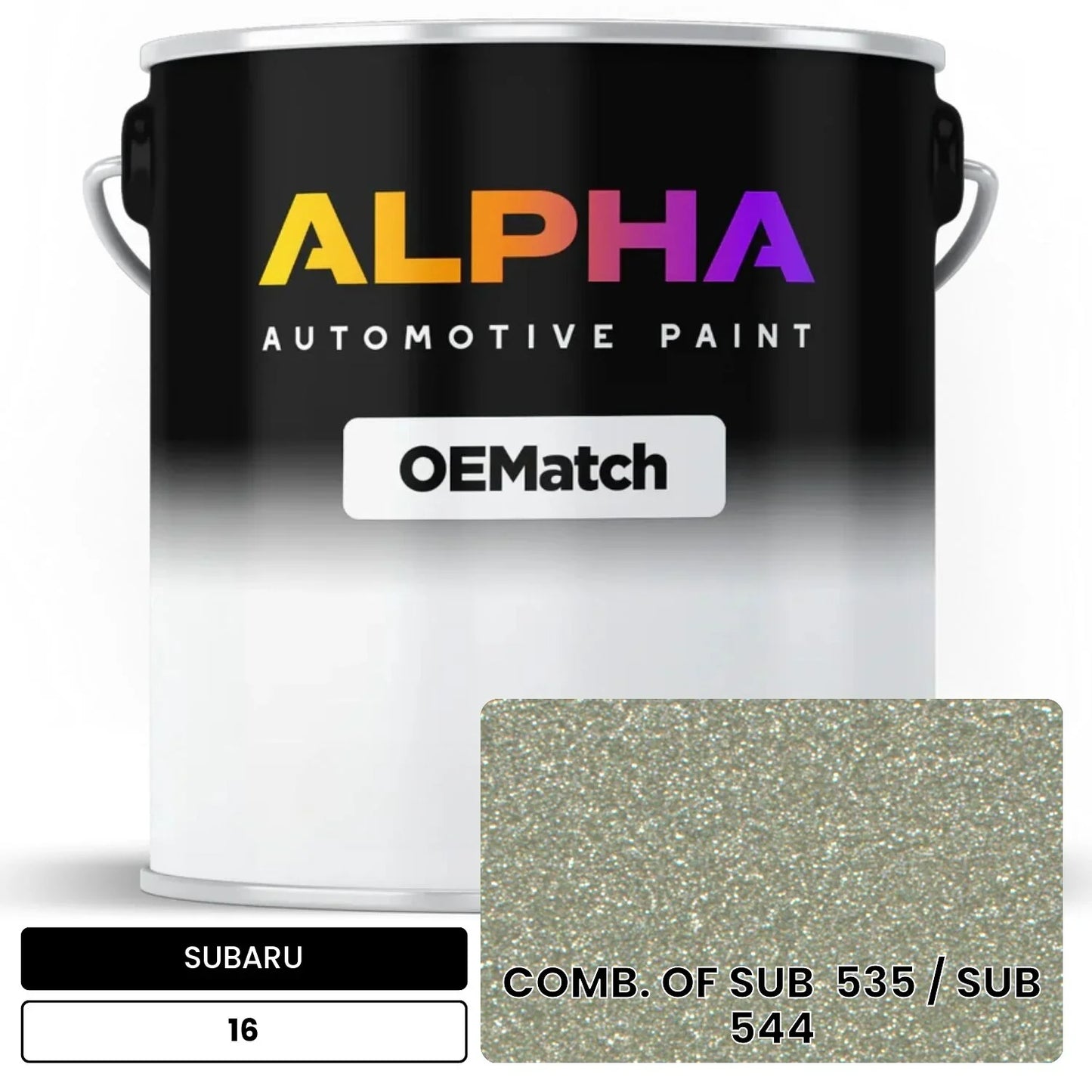 SUBARU COMB. OF SUB 535 / SUB 544 16 OEMatch Basecoat