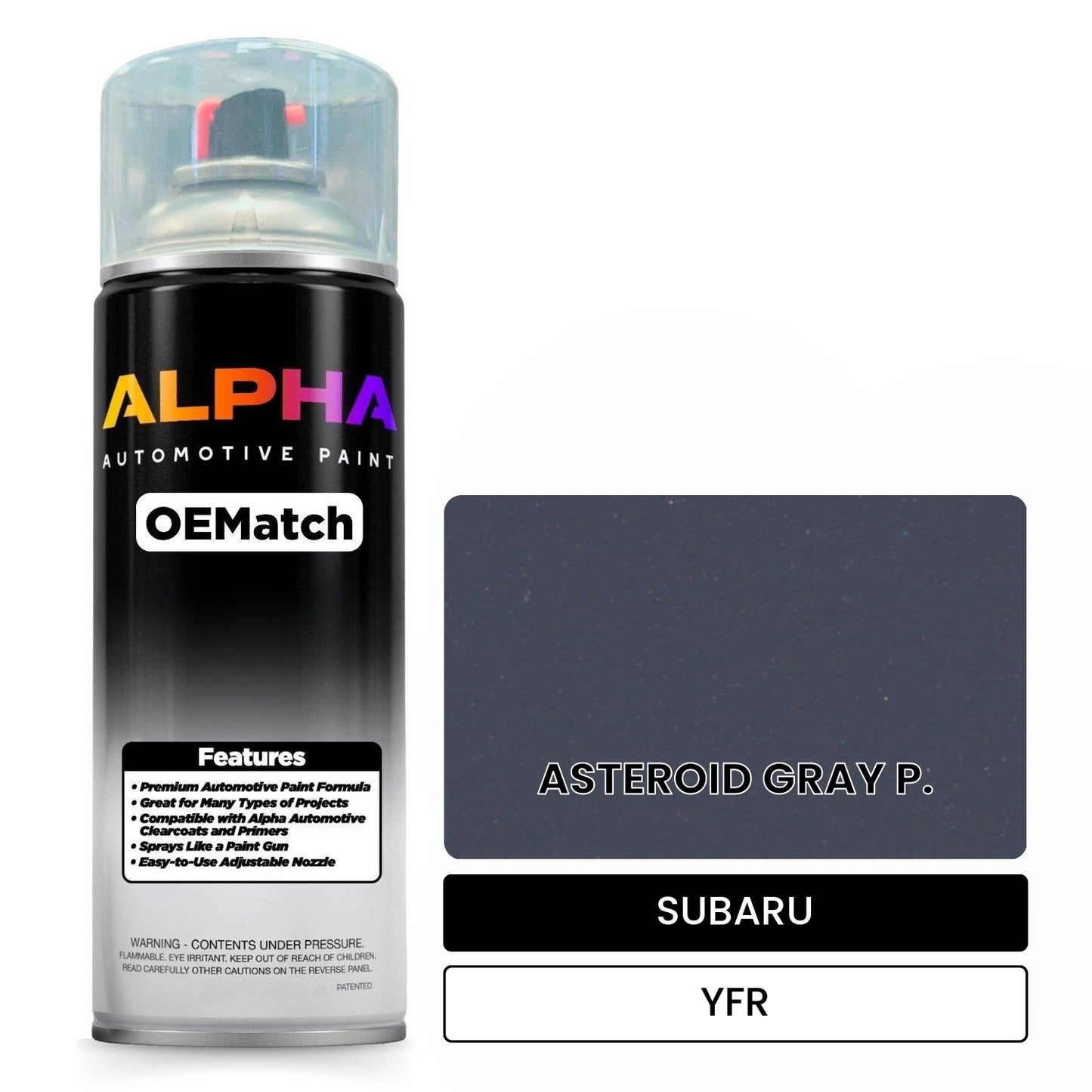 SUBARU ASTEROID GRAY P. YFR OEMatch Spraycan