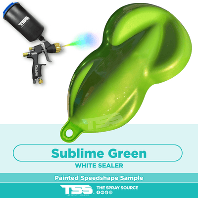 Sublime Green Pre-Sprayed Speedshape Paint Sample (White Ground Coat) - The Spray Source - Tamco Paint
