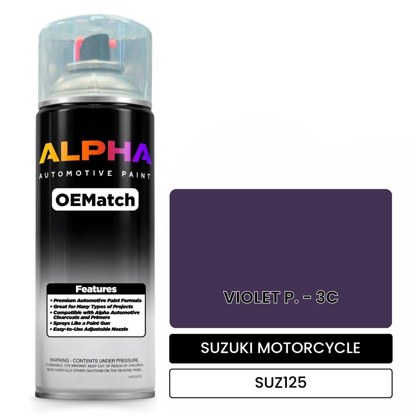SUZUKI MOTORCYCLE VIOLET P. - 3C SUZ125 OEMatch Spraycan