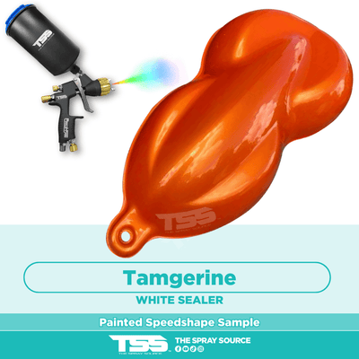 Tamgerine Pearl Pre-Sprayed Speedshape Paint Sample (White Ground Coat) - The Spray Source - Tamco Paint