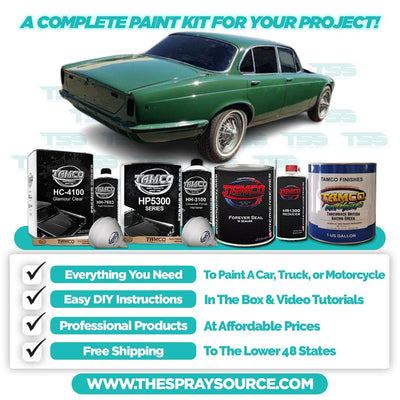 Throwback British Racing Green Car Kit (Black Ground Coat) - The Spray Source - Tamco Paint