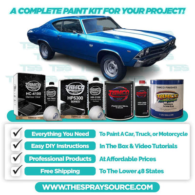 Throwback Fathom Blue Car Kit (Black Ground Coat) - The Spray Source - Tamco Paint