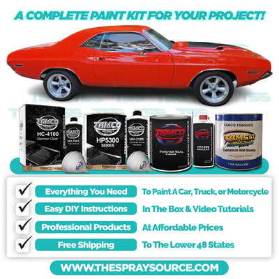 Throwback Hemi Orange Car kit (White Ground Coat) - The Spray Source - Tamco Paint